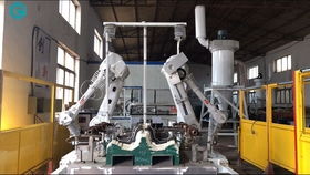 众度玻璃加工中心 机器人 水切割烟机玻璃全自动化无人生产线